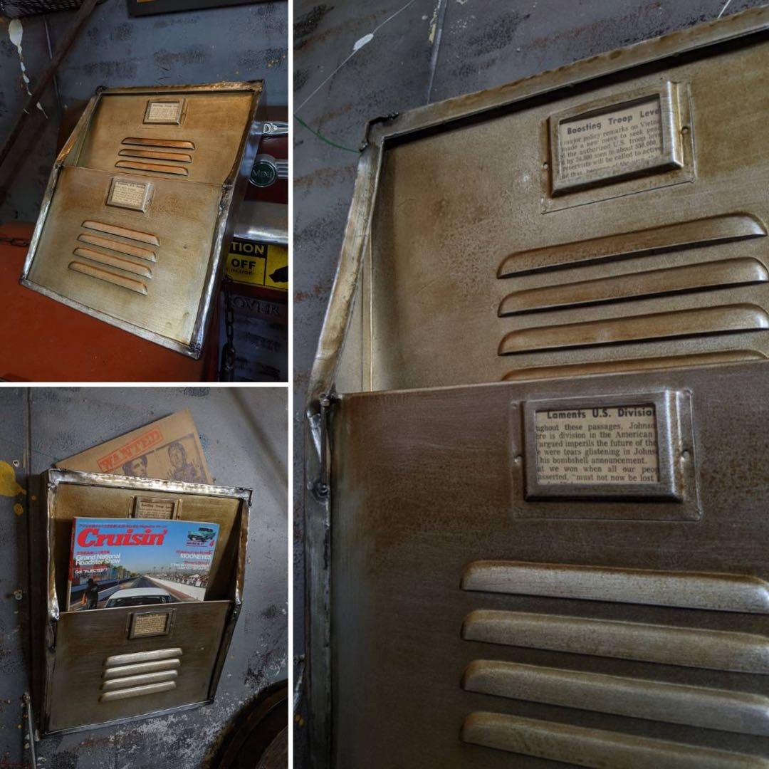 無骨さ半端ない！ペーパーホルダー マガジンラック（ダブル） インダストリアル