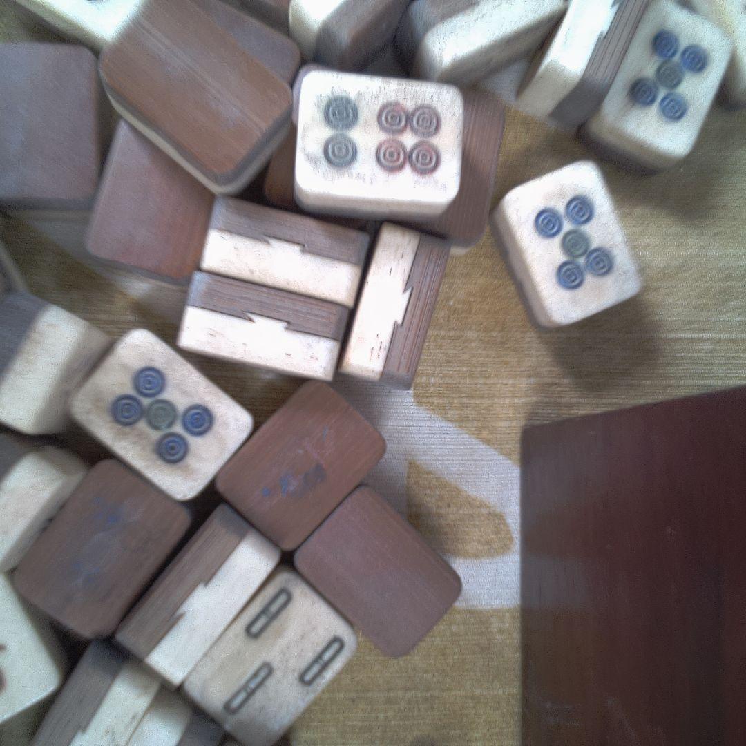 専用です。 木製麻雀牌セット 収納ボックス付き 蓋無し 汚れ