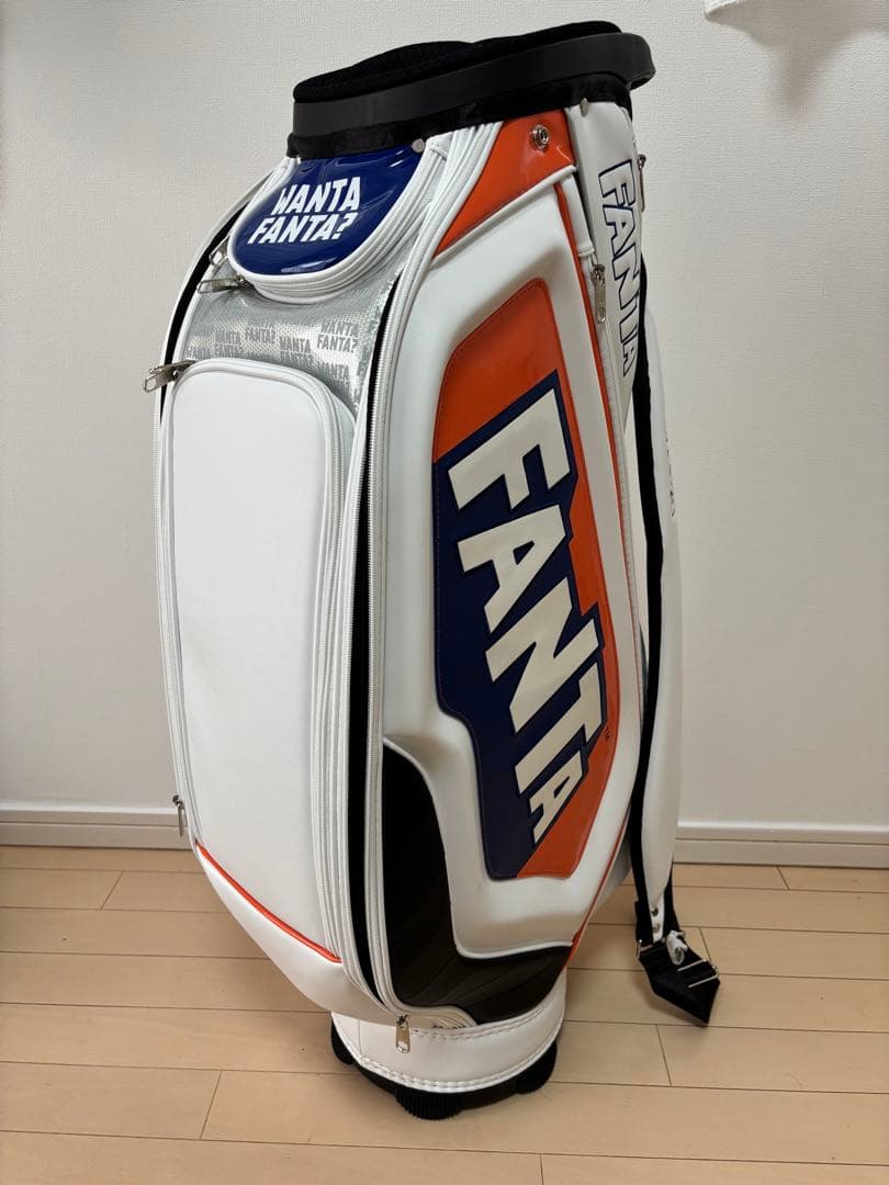FANTA キャディバッグ ホワイト/オレンジ/ブルー