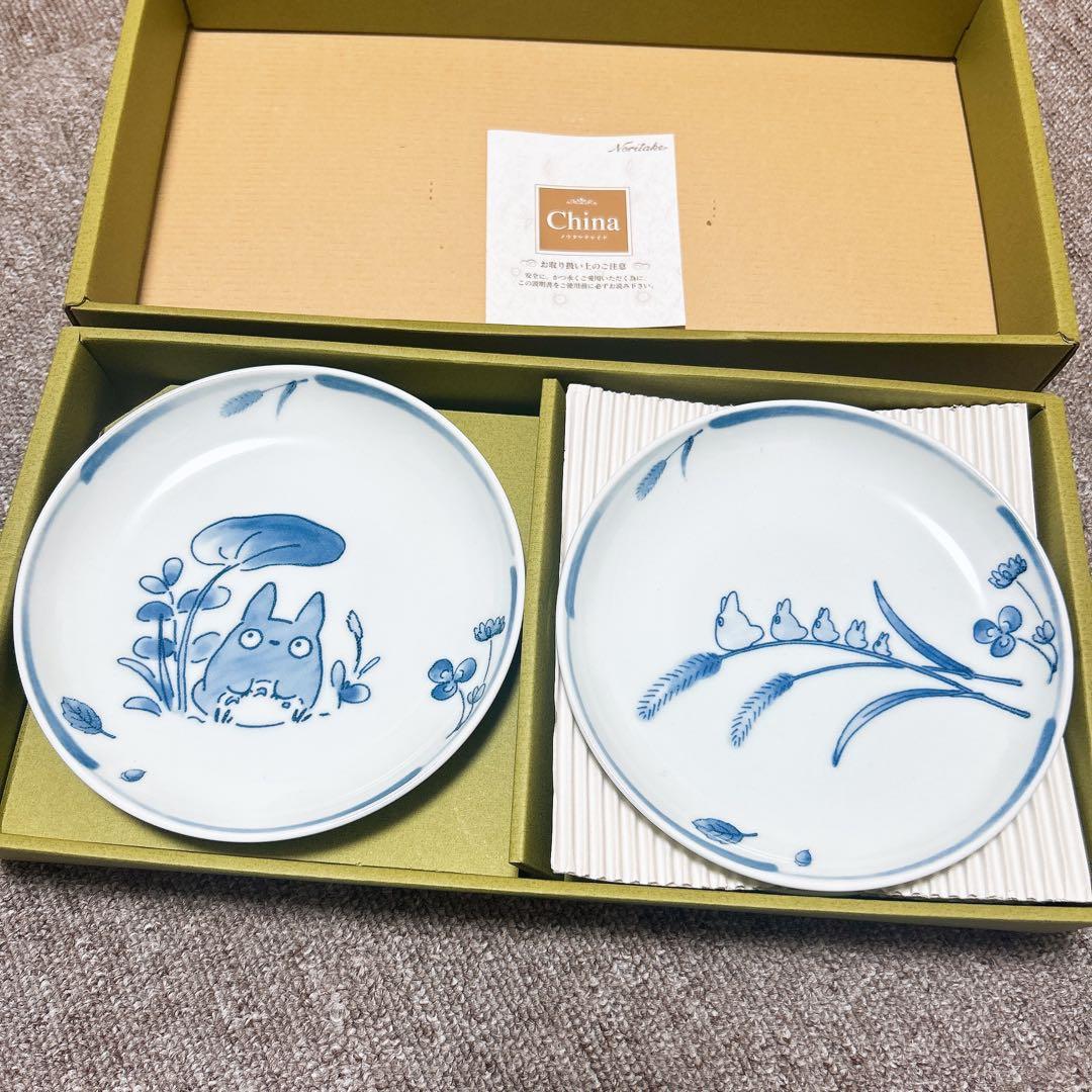新品未使用品 箱付き ノリタケ となりのトトロ 皿 5枚セット Noritake