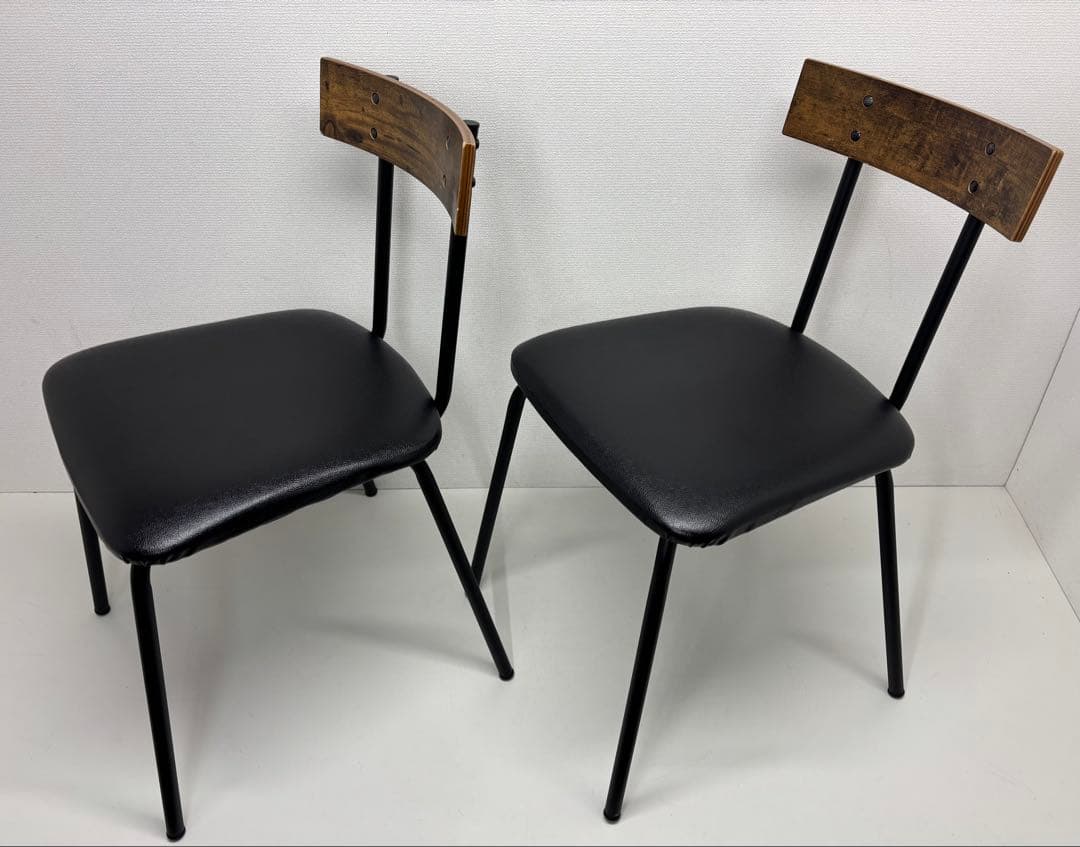 ニトリ NITORI ダイニングチェア 2脚セット DC STAIN MBR