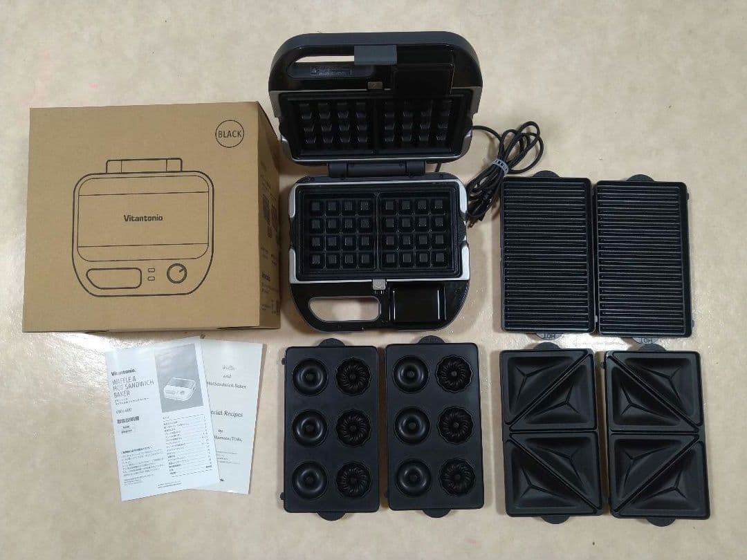 ビタントニオ　ワッフル・ホットサンドメーカー　美品