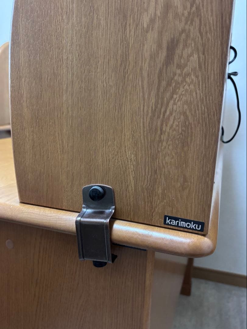カリモク学習机 ４点セット 1-② 上棚デスクライト付