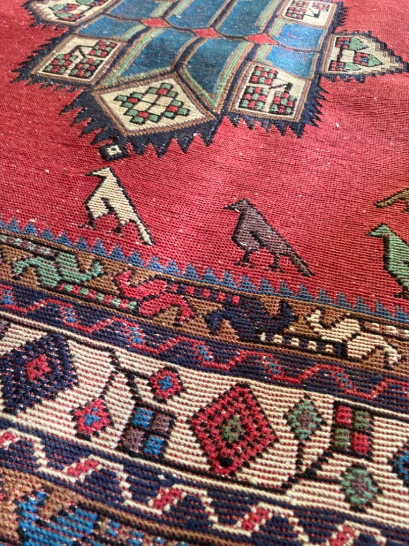 【在庫一掃セール】シールジャン キリム ウール 200cm×136cm