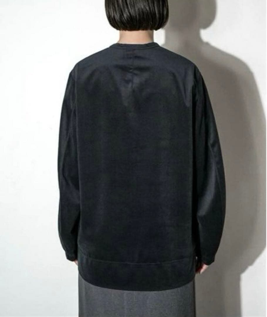 【美品】NO CONTROL AIR ヘリンボーン クルーネックプルオーバー 黒