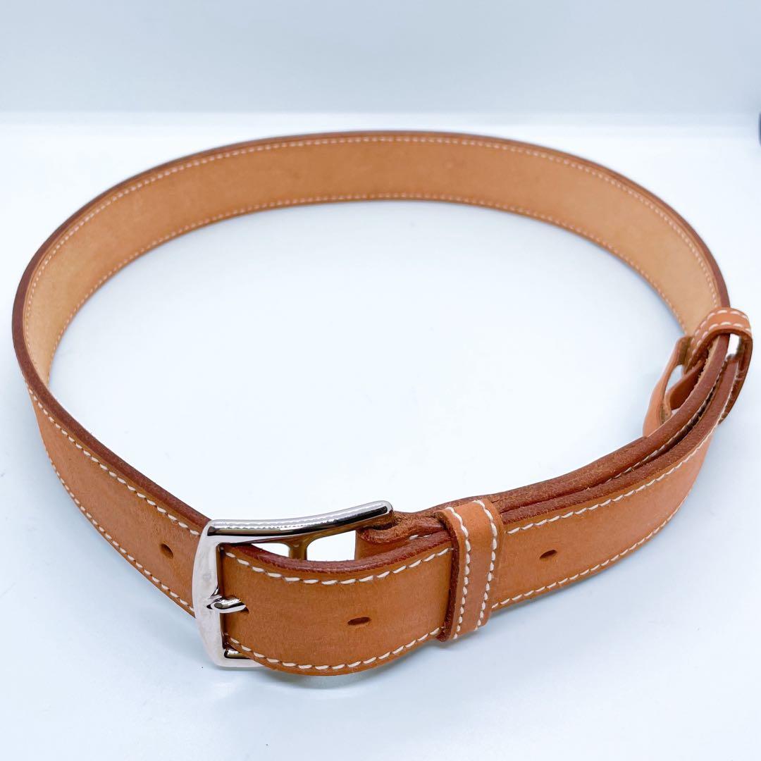 箱付き/美品✨エルメス エトリヴィエール レザー ベルト ◽︎I刻印 75サイズ