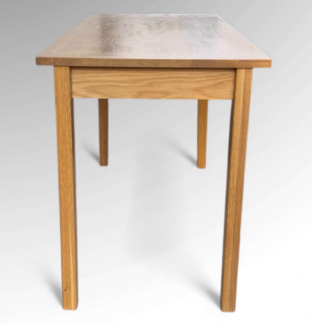 無印良品 無垢材デスク 木製デスク 引き出し付き オーク材 事務机 学習机 北欧