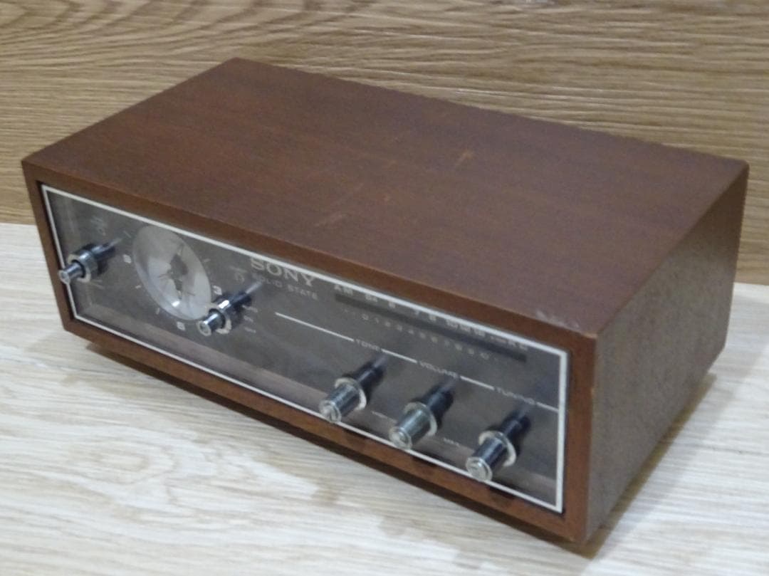 昭和レトロ SONY クロックラジオ 8RC-49 西日本仕様 時計 クラシック