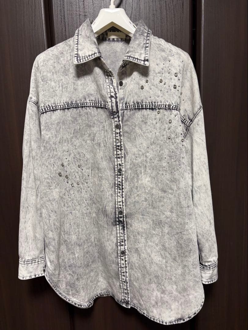 うる⭐︎Glam Lips グラデストーン DENIM シャツ