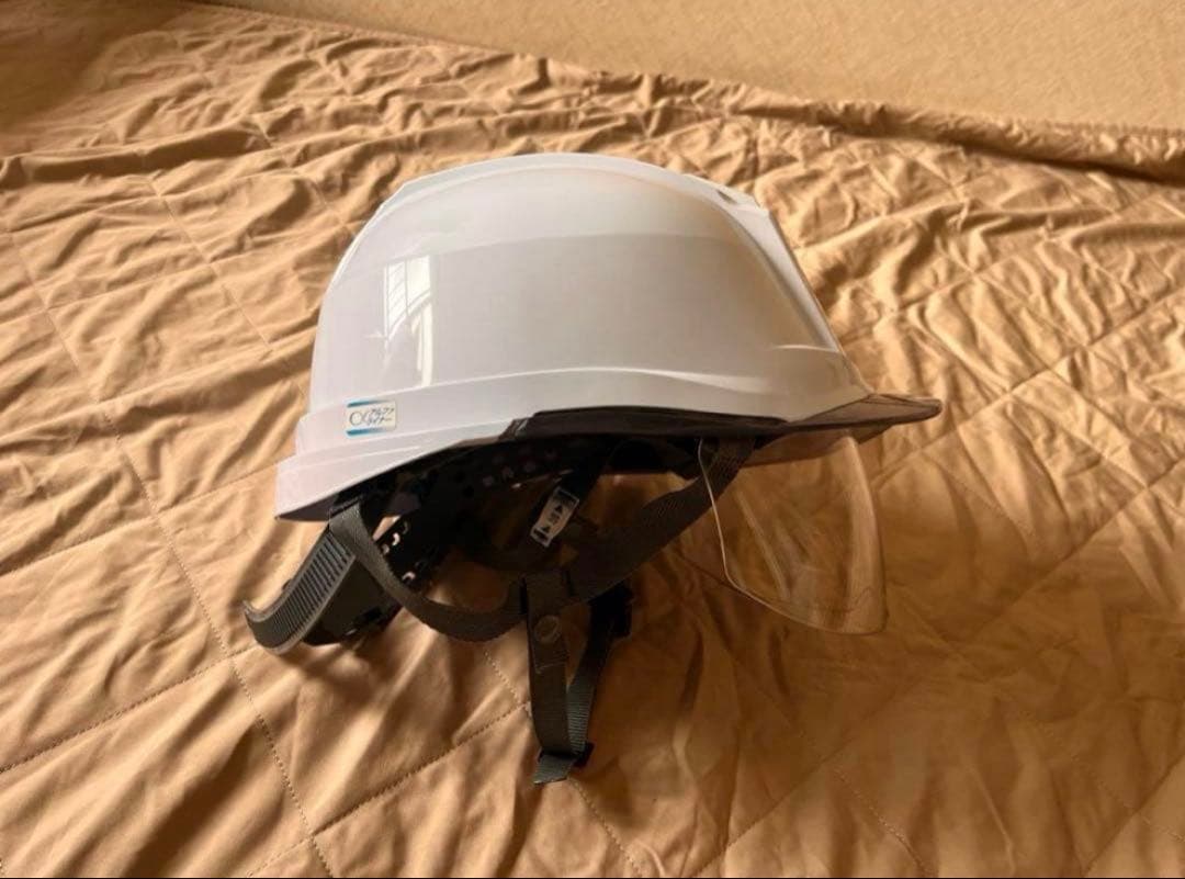 ヘルメット 透明バイザー/ワイドシールド面付き　12個