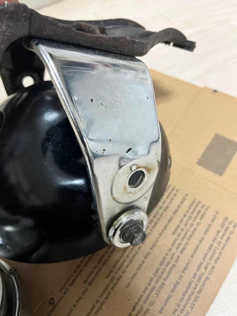 ヤマハ SR400 純正ヘッドライト、ステー