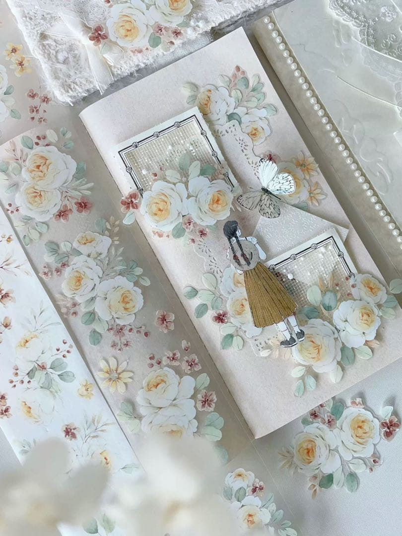 ⭐️SALE⭐️壹洱原创《春未归》海外マスキングテープ　マステ 【1925】