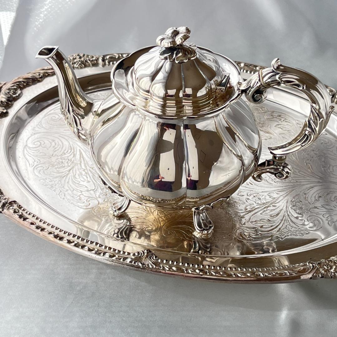 【Cohr】ティーポット【シルバープレート】デンマーク