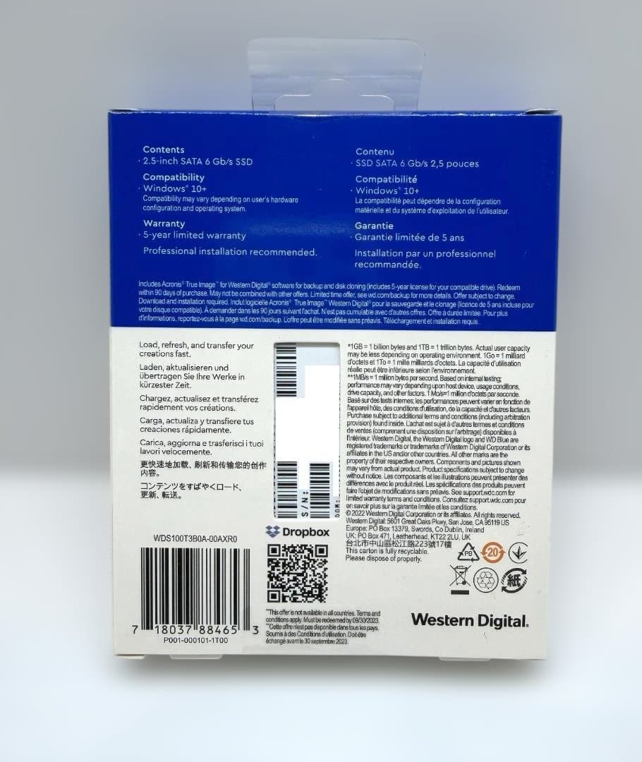 【新品】WD Blue 1TB SA510 SATA SSD
