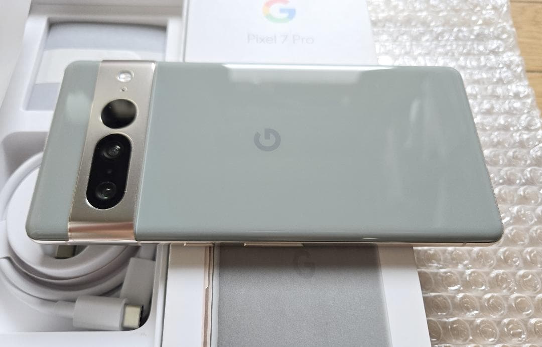 美品 Google Pixel7 Pro 128GB 灰色SIMフリー 電池新品