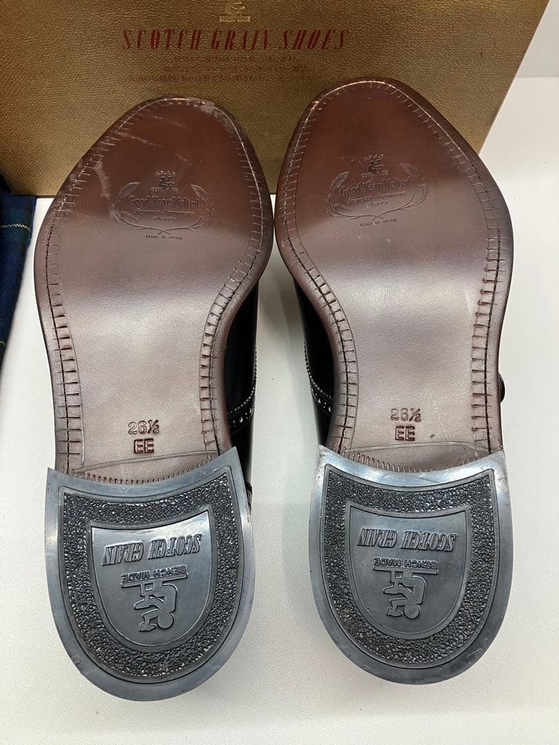 SCOTCH GRAIN スコッチグレイン 2828 ブラック　紳士靴 26.5