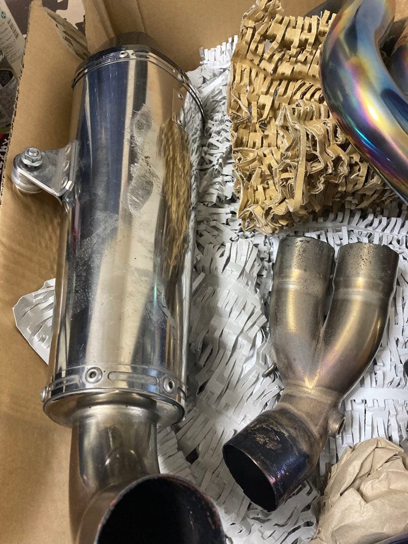 mt-07 フルエキチタンマフラー　リアルスペック　ガスレポ付属【ジャンク】