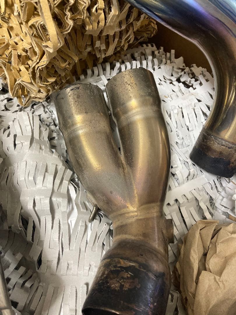 mt-07 フルエキチタンマフラー　リアルスペック　ガスレポ付属【ジャンク】