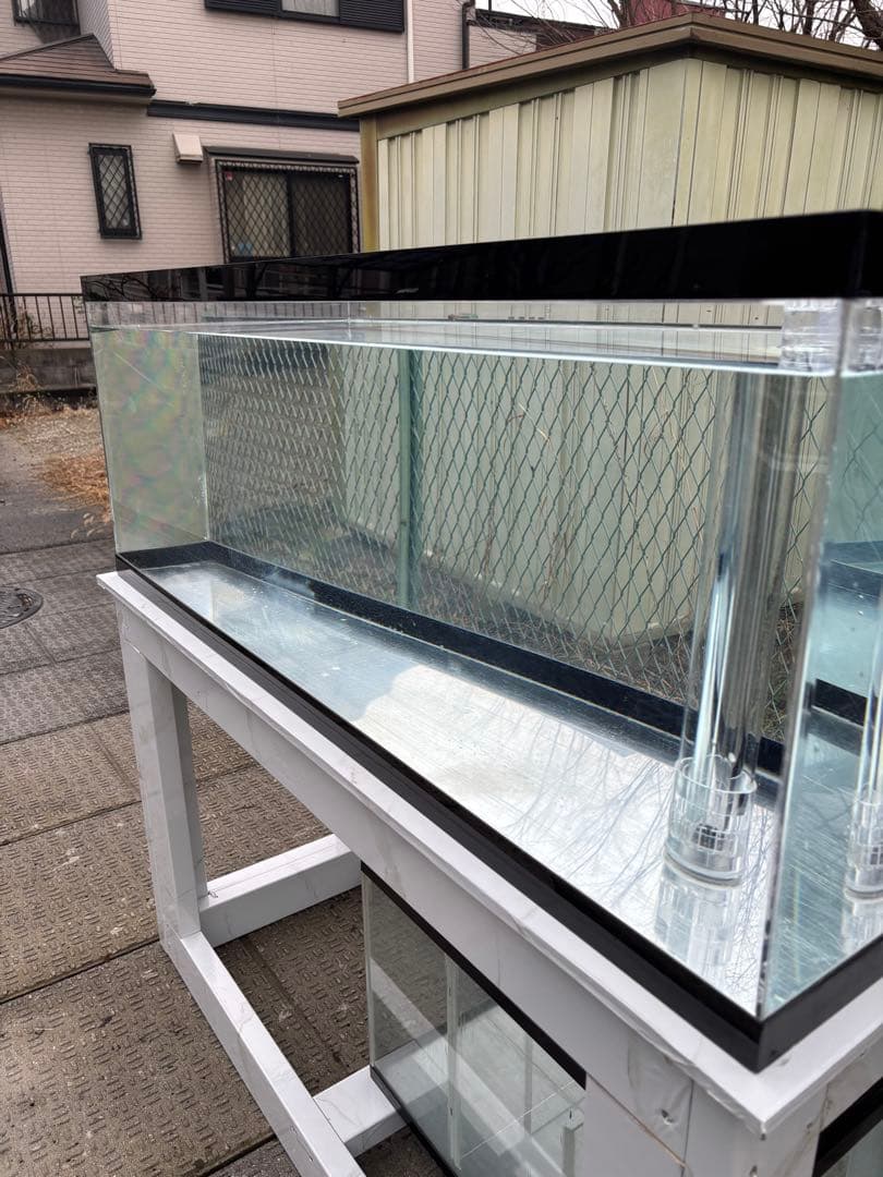 引き取り限定⇒120-45-45オーバーフローアクリル水槽 と台