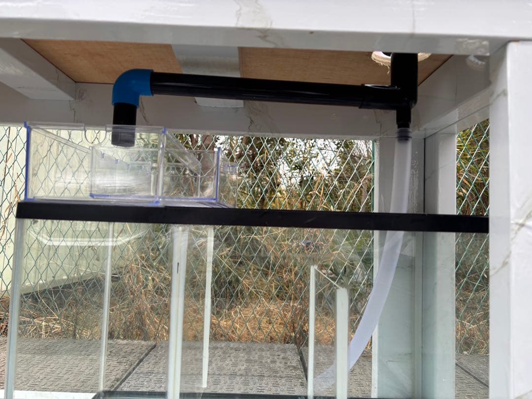 引き取り限定⇒120-45-45オーバーフローアクリル水槽 と台