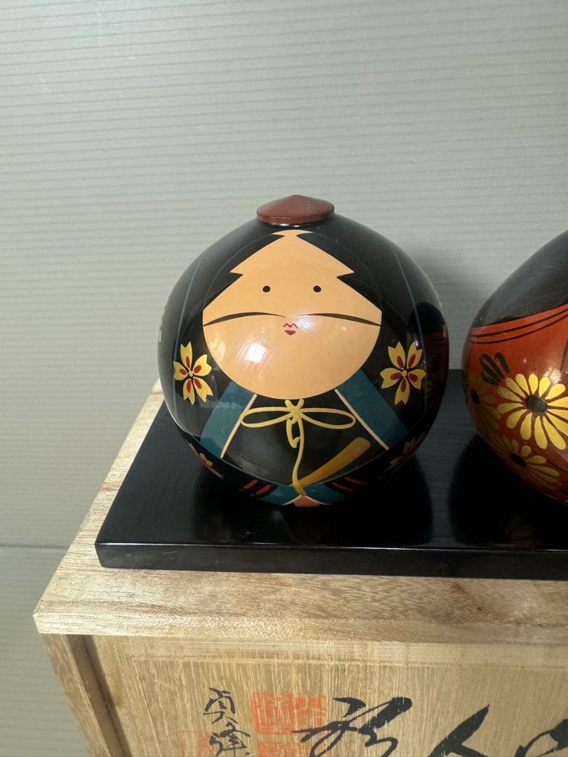 2598 大内人形　郷土人形 雛人形 伝統工芸 共箱有り