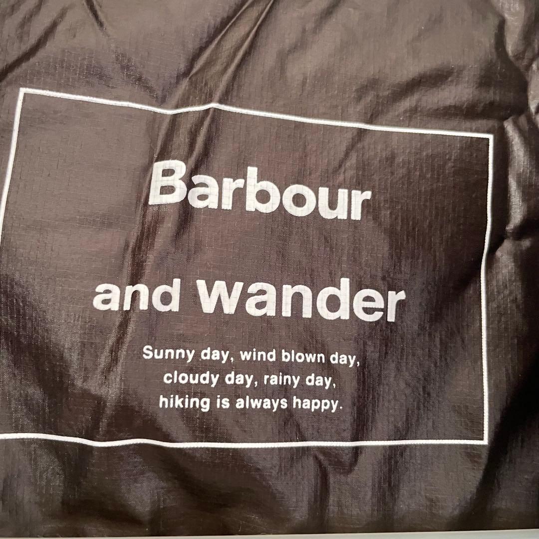 and wander×Barbour SHINY WIND HOODIE