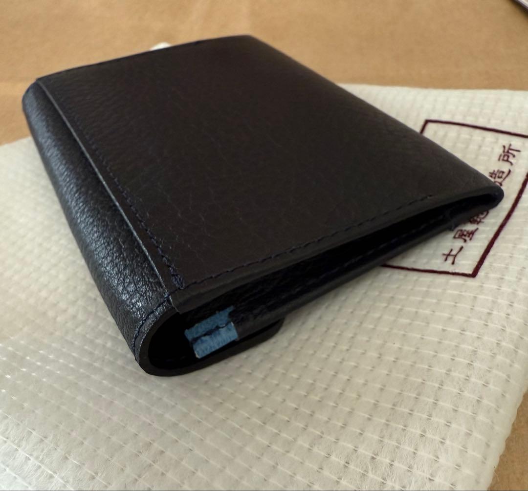 土屋鞄製造所 エンベロープ　カードケース　ディープネイビー