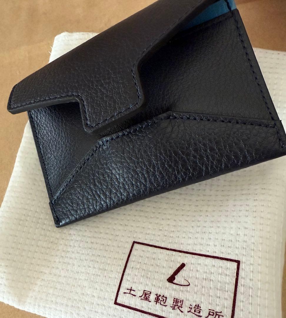 土屋鞄製造所 エンベロープ　カードケース　ディープネイビー
