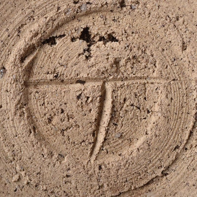 茶道具　桃山時代　瀬戸六作新兵衛造　黒織部　茶碗　銘霜松　極め箱　V　R8818