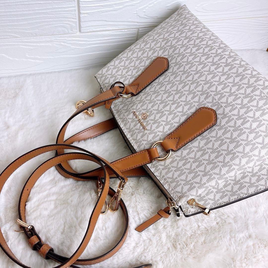 極美品☆MICHAEL KORSマイケルコース 2wayショルダーバッグ バニラ