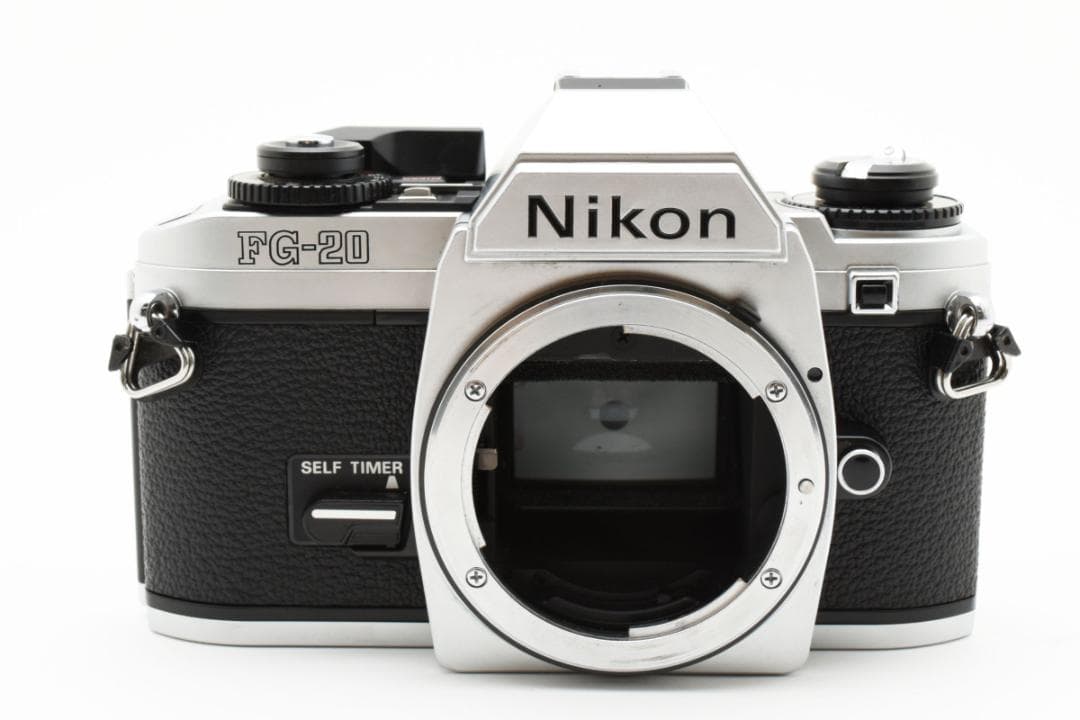 超美品 ニコン FG-20 シルバー フィルムカメラ　モルト新品交換済 M117