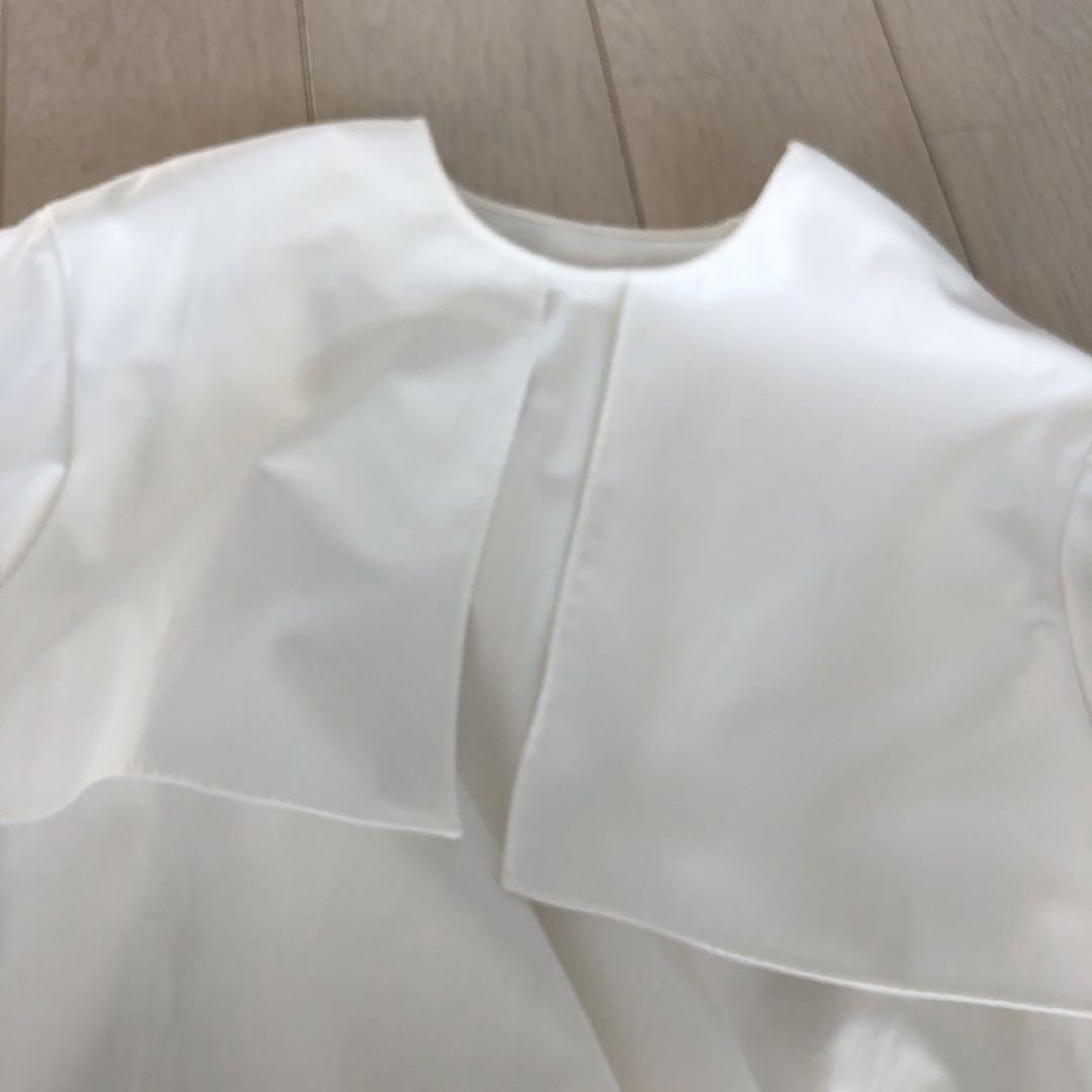 美品！LOHEN ケープブラウス　ホワイト 長袖 シャツ　ローヘン