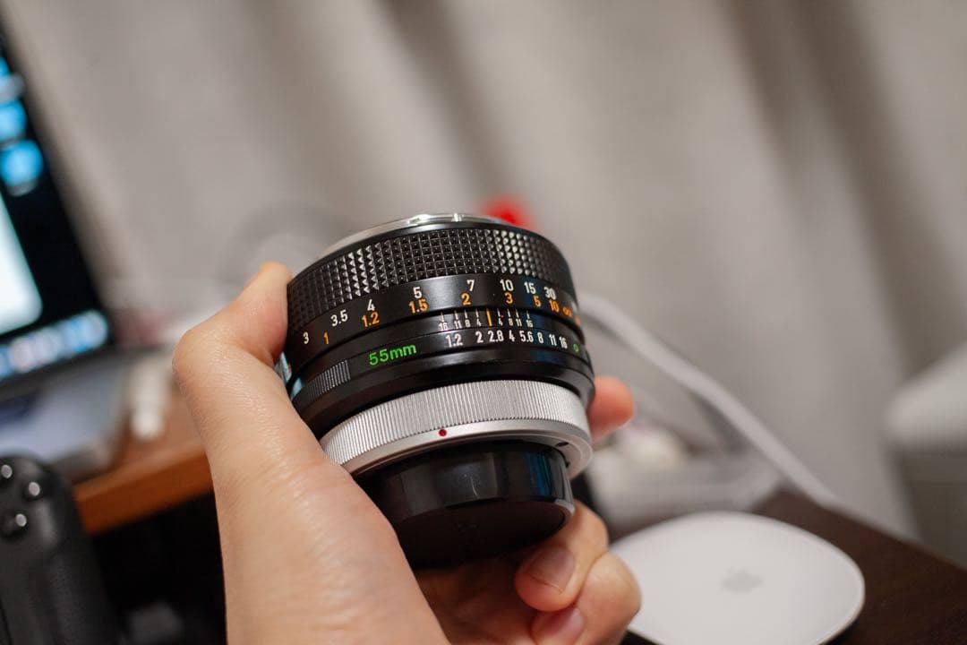 Canon FD 55mm f/1.2 シルバーノーズ レンズ