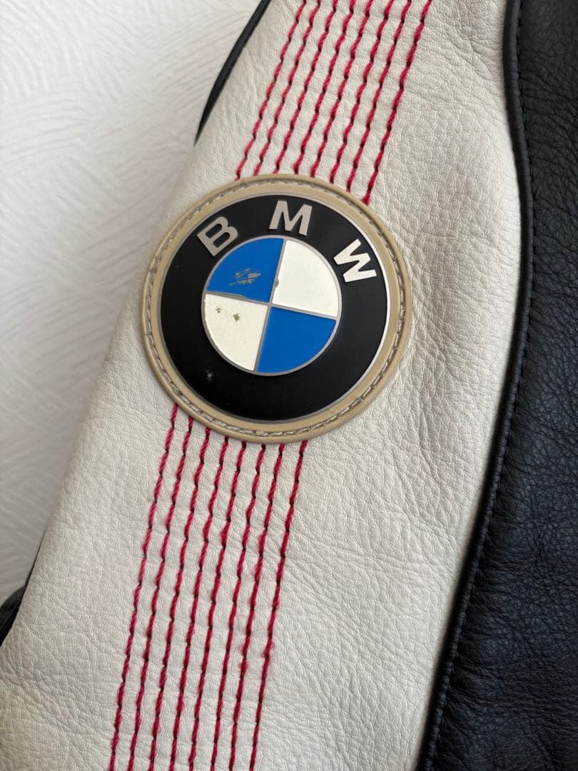  バイク用 レザージャケット ブラック/ホワイト レディース