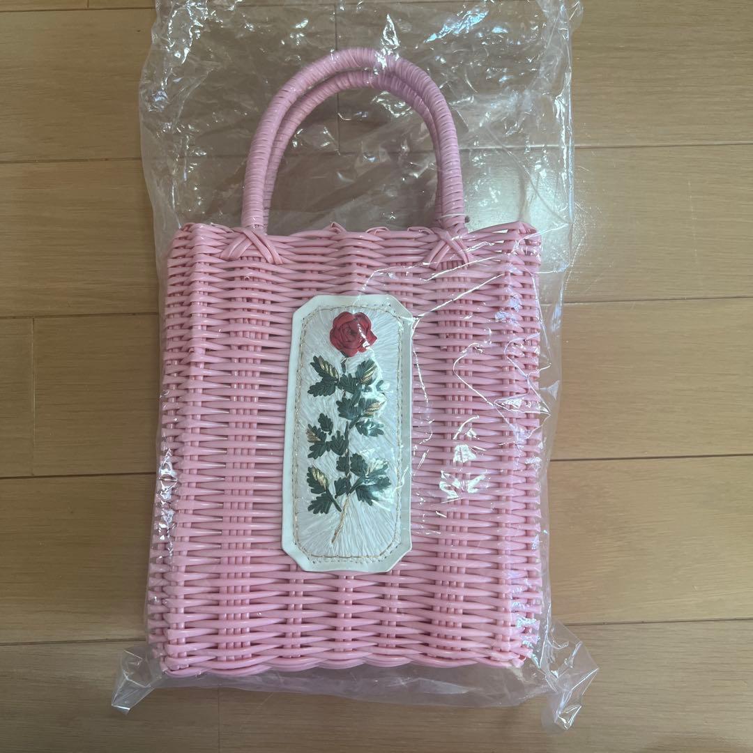 RURU MARY'S 手刺繍のプチかごバッグ