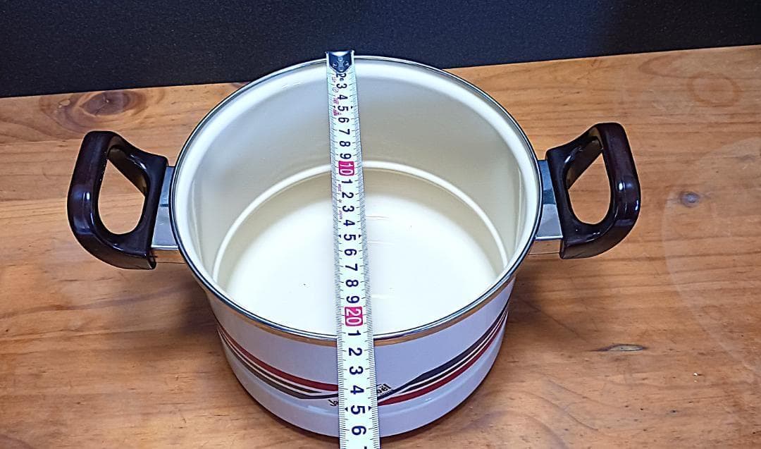 【未使用】ジャック・ノエル サンコーウェア ホーロー 両手鍋 【昭和レトロ】