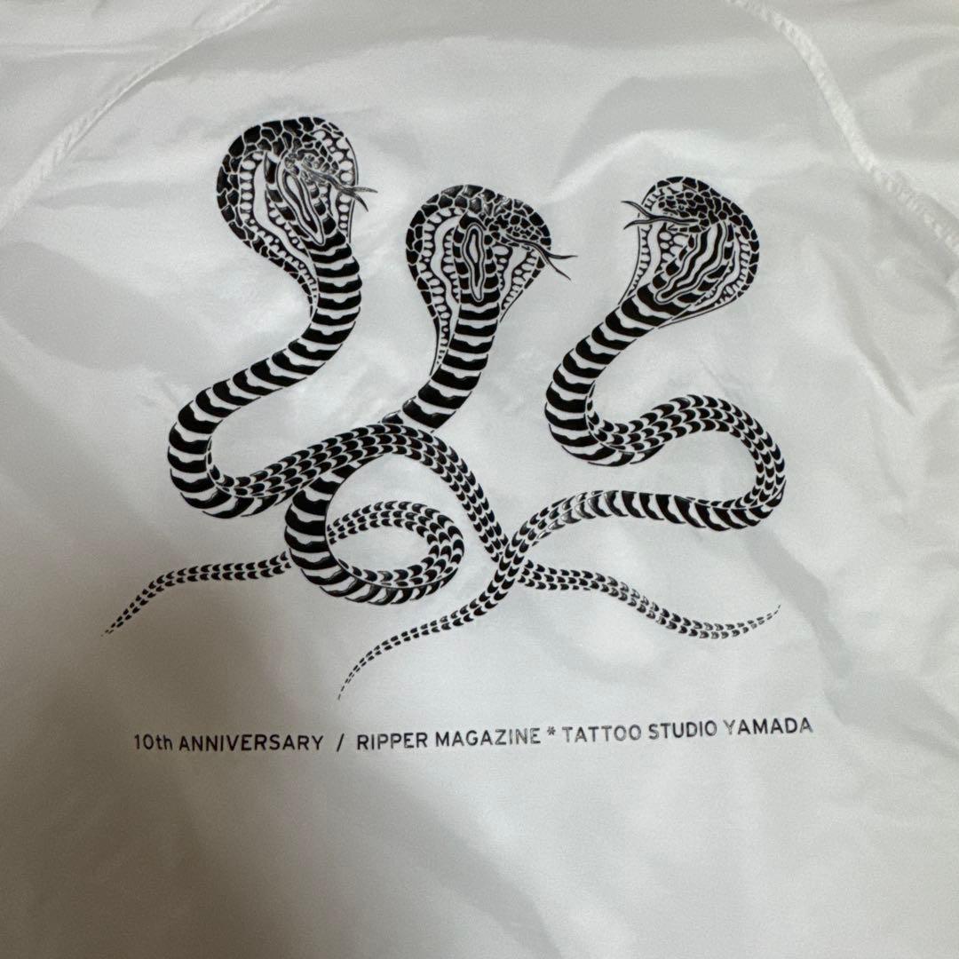 tatoo studio yamada COACH JACKET Sホワイト