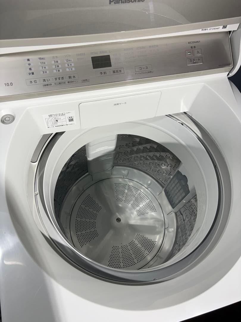 Panasonic洗濯機　10キロ　ふろ水ポンプ未使用品付　NA-FA100H9