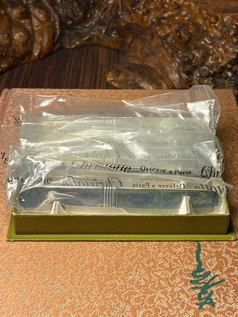U*a様 希少 クリストフル アールデコ バターナイフ 6点 紙箱入り