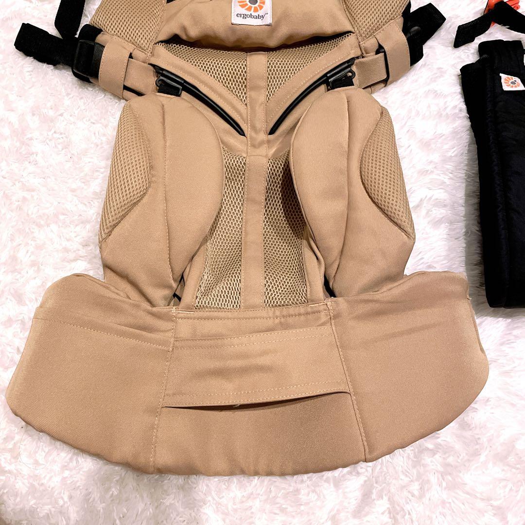 エルゴベビー 極美品✨オムニ360 クールエア　メッシュ　デザートベージュ