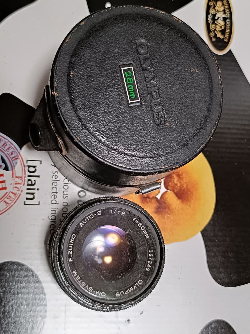 Olympus OM-1 フィルムカメラ 28mmレンズ付き　色々まとめて