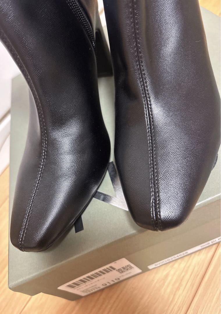 今期 SNIDEL ストレッチショートブーツ Lサイズ BLK