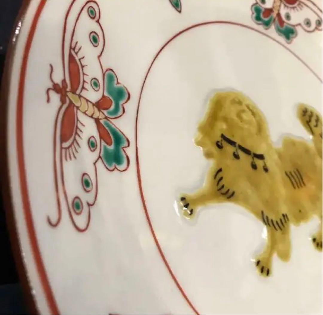 ★ 新品　九谷焼　美陶窯　飾り絵皿(25.3㎝)