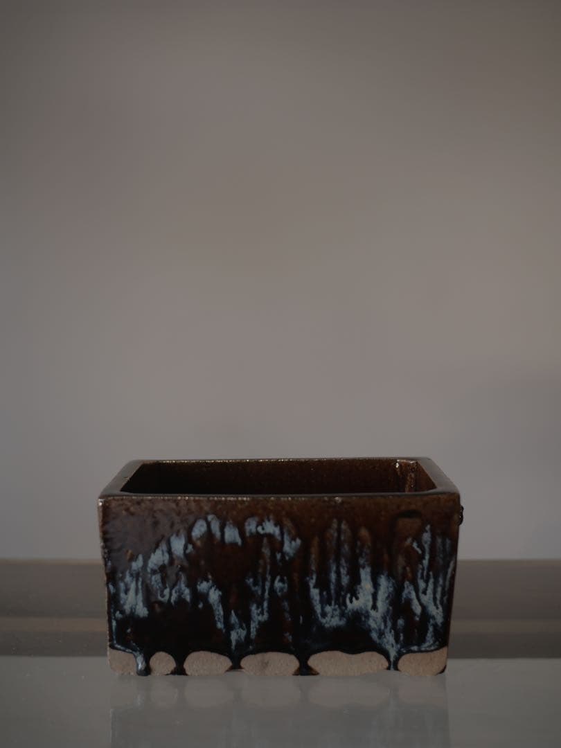 会津本郷焼 にしん鉢 民藝 ニシン鉢 角鉢 陶器 陶芸 焼物 古家具 古物