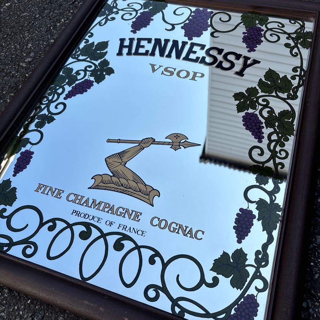 非売品　ヴィンテージ　ヘネシー Hennessy VSOP パブミラー　レトロ