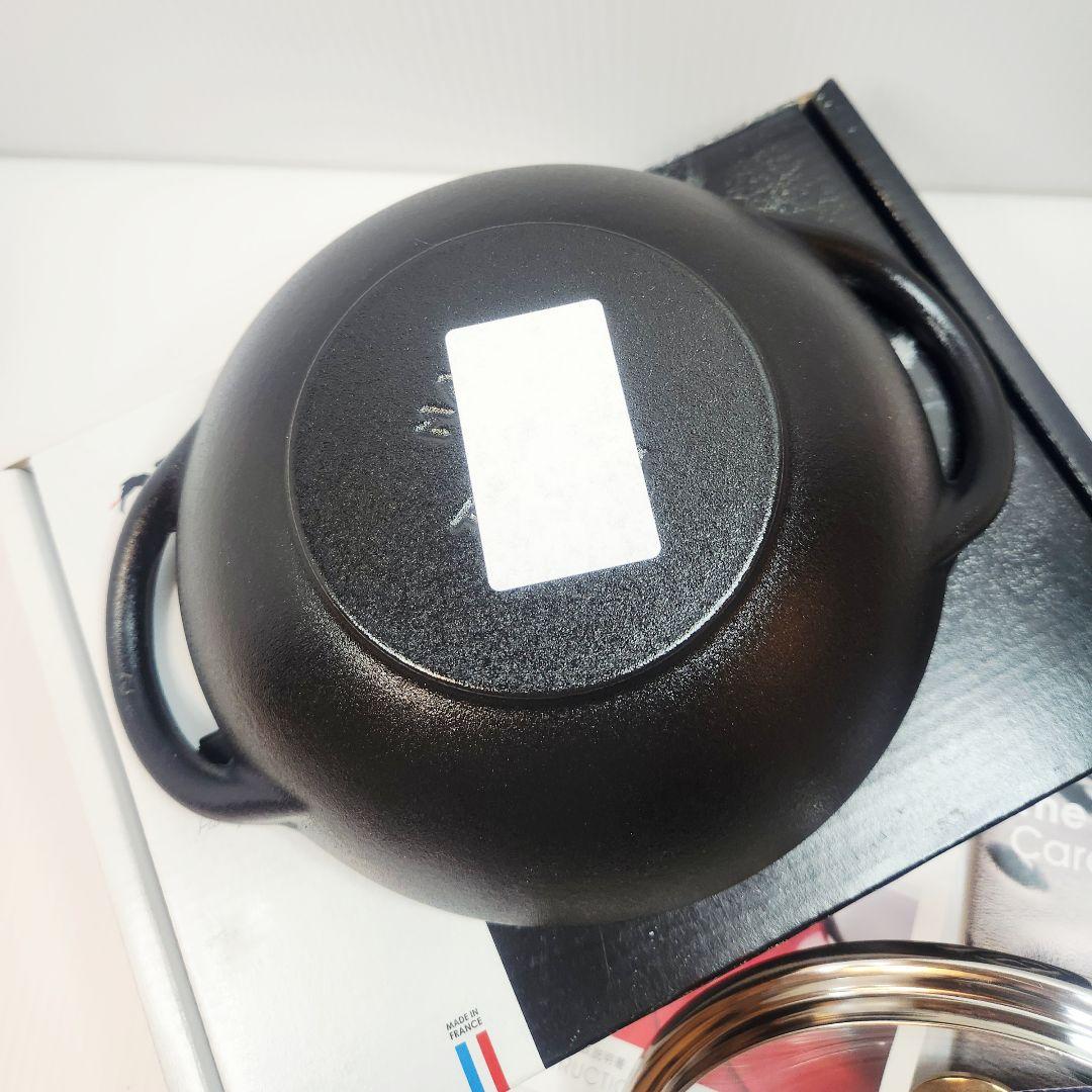 【フォロワー様引5%済】Staub ベビー ウォック 16 ブラック ニッケル