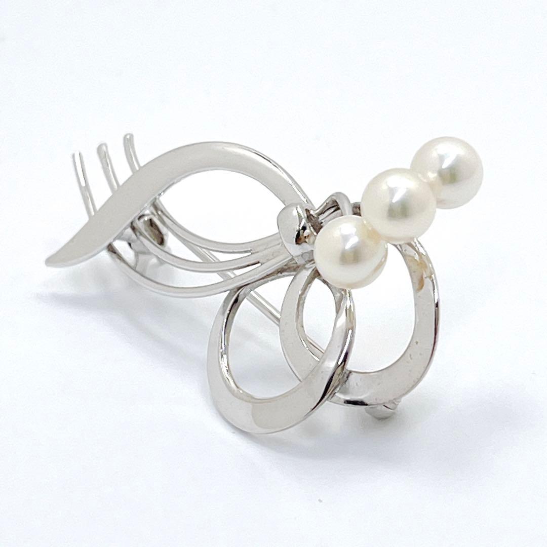 極美品✨MIKIMOTO ミキモト アコヤパール　ブローチ　コサージュ