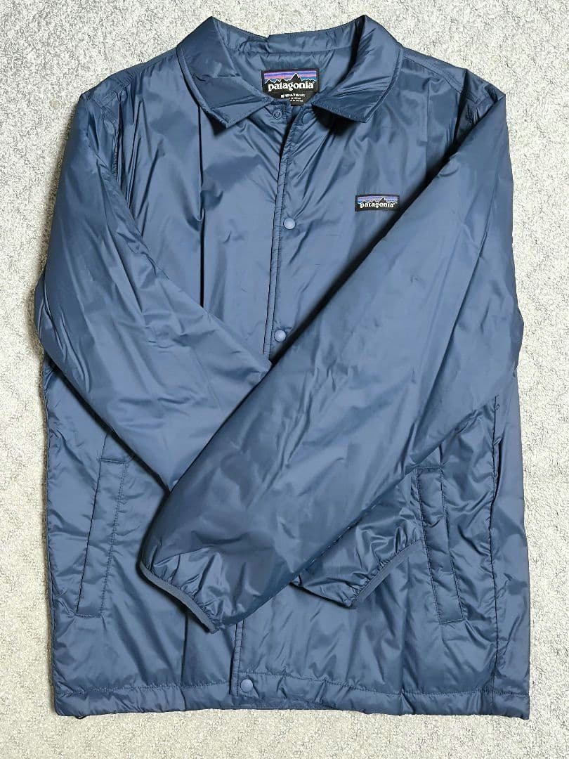 patagonia コーチジャケット 薄手中綿 ブルーネイビー M