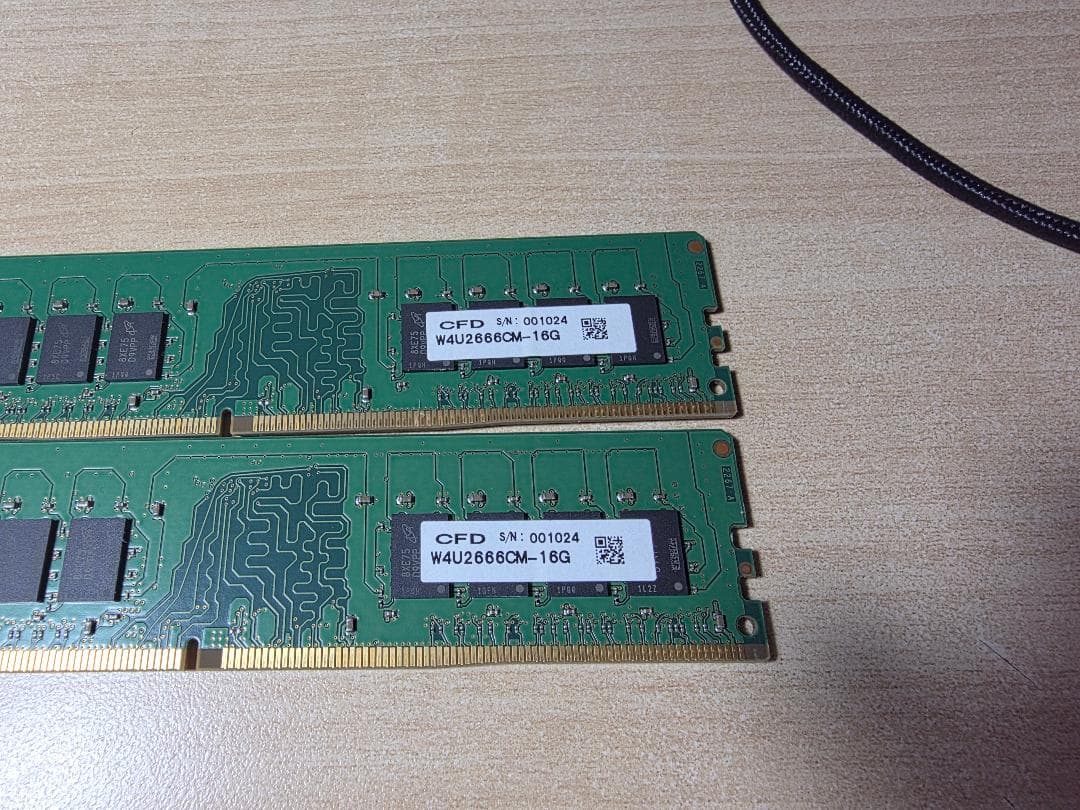 自作PC　Corei5 9600 DDR4 2666 32GB (16x2)