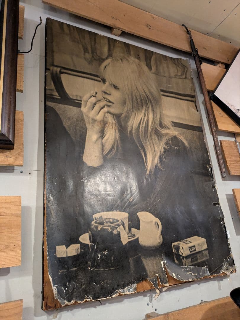 ブリジットバルドーヴィンテージポスター kool 企業広告 たばこ 女優